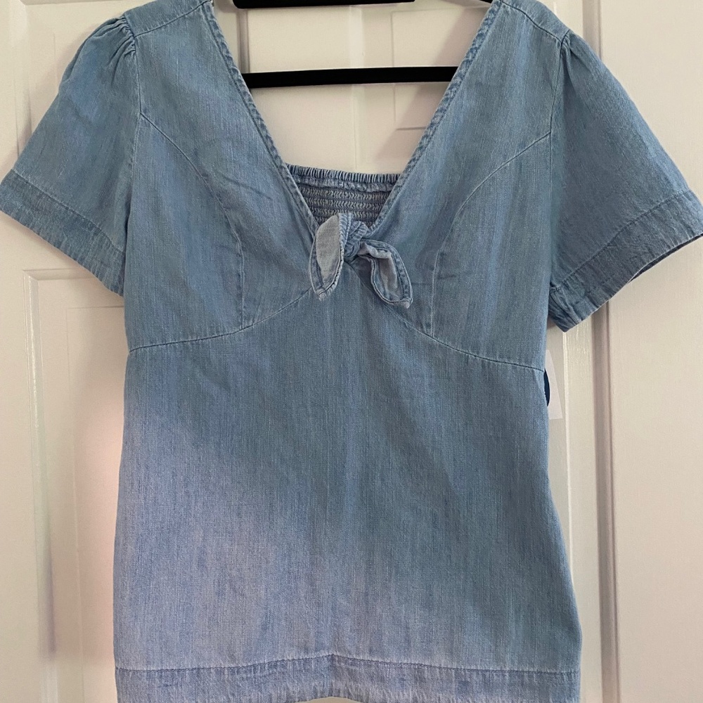 NWT denim top
